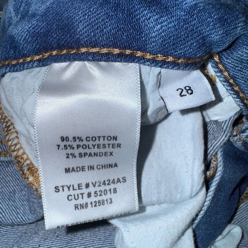 Altar’d State High Rise, distressed, super Flare Jeans size 28. GUC